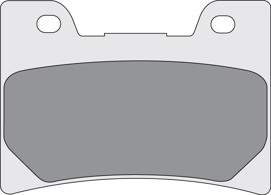 sdp410 dp brakes motorcycle brake pad product diagram in black and white