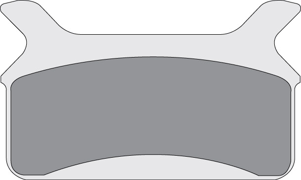 SDP845SNX DP Brakes brake pad product diagram in black and white