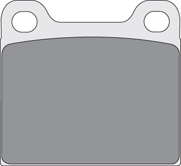 SDP846SNX DP Brakes snowmobile brake pad product diagram in black and white