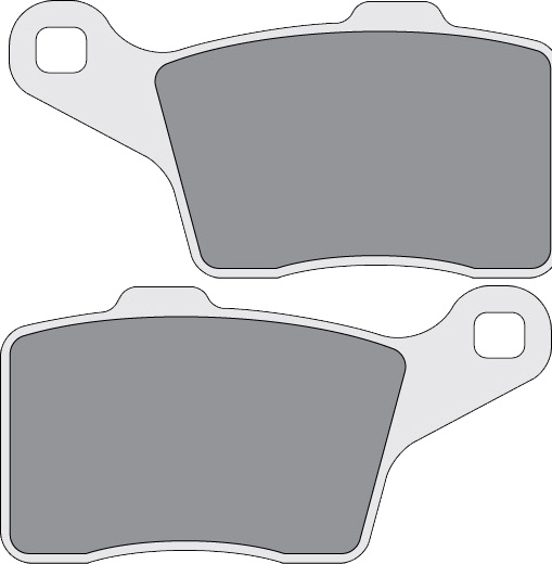 SDP852SNX snowmobile brake pads black and white vector diagram